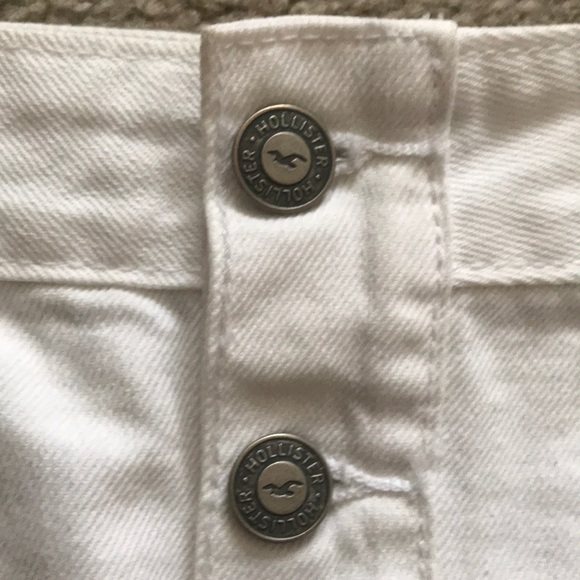 SOLD Hollister White A Line Denim Skirt - Picture 7 of 8